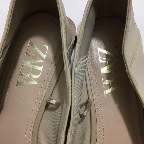 Zara Ecru dressy shoes size 38 - Picture 7 of 12